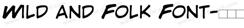 Wild and Folk Font字体转换